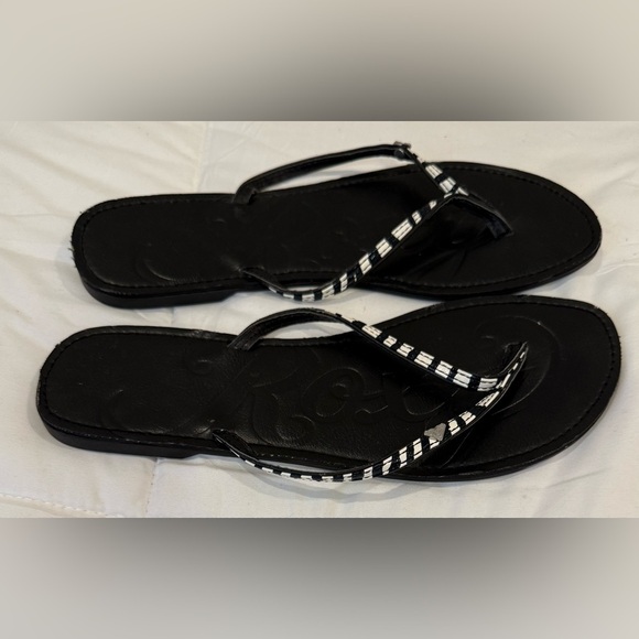 Shoes - **Reef Blondie Sandals – Black & White Striped – Women’s Size 9**
